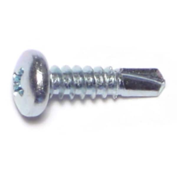 Midwest Fastener Self-Drilling Screw, #10 x 3/4 in, Zinc Plated Steel Pan Head Phillips Drive, 100 PK 03323 - main